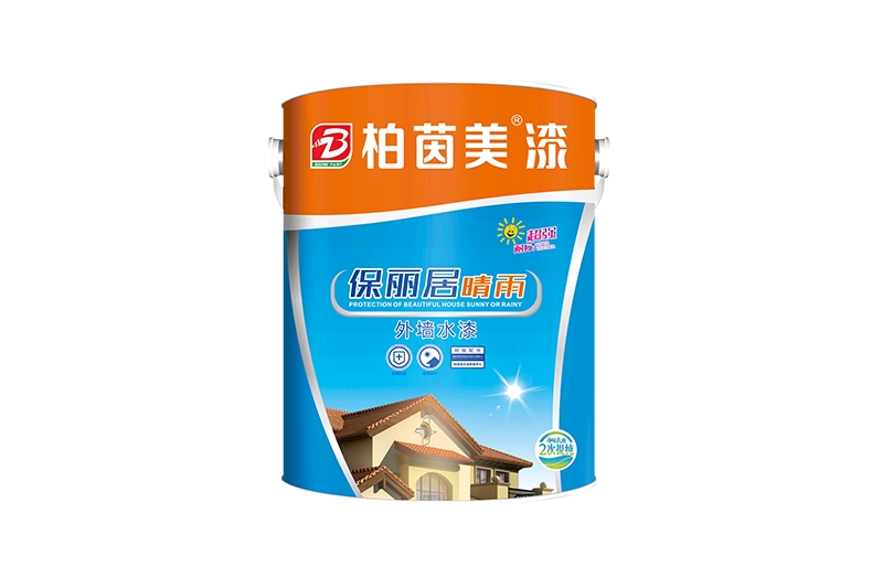 柏茵美-5升6保丽居晴雨外墙水漆